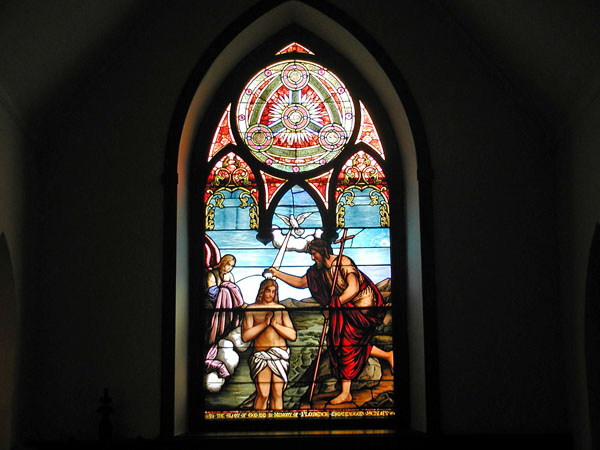 Stained-glass window from Trinity Episcopal Church (1858)